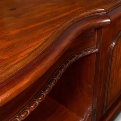 Pamono Antique Victorian English Dresser Cabinet with Large Mirror Clearance