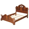 Pamono Antique Victorian Flamed Hardwood Double Bed Frame, 1880s
