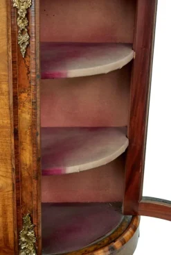 Pamono Antique Victorian Glazed Burr Walnut Sideboard, 1800s Clearance