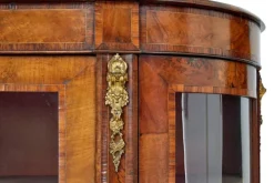 Pamono Antique Victorian Glazed Burr Walnut Sideboard, 1800s Clearance