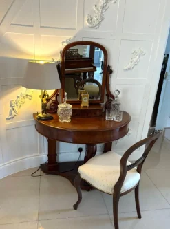 Pamono Antique Victorian Mahogany Dressing Table, 1860s Outlet