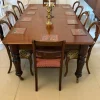 Pamono Antique Victorian Quality Mahogany 10 Seater Extending Dining Table, 1850 New