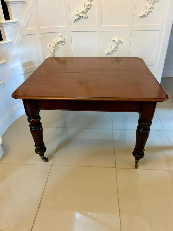 Pamono Antique Victorian Quality Mahogany 10 Seater Extending Dining Table, 1850 New