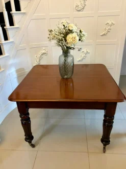 Pamono Antique Victorian Quality Mahogany 10 Seater Extending Dining Table, 1850 New