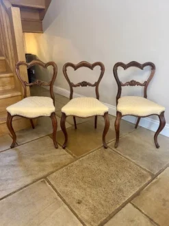 Pamono Antique Victorian Rosewood Dining Chairs, 1860, Set of 6 Sale