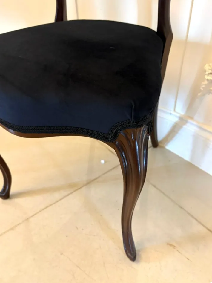 Pamono Antique Victorian Rosewood Dining Chairs, 1850s, Set of 10 Online