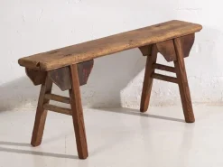 Pamono Antique Wabi Sabi Style Bench, 1870s Hot
