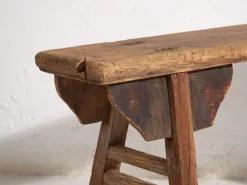 Pamono Antique Wabi Sabi Style Bench, 1870s Hot