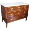 Pamono Antique Walnut Chest of Drawers with Marble Top, 1700s Outlet