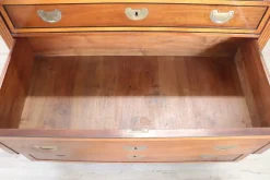 Pamono Antique Walnut Chest of Drawers with Marble Top, 1700s Outlet