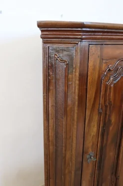 Pamono Antique Walnut Corner Cabinets, 1600s, Set of 2 Sale