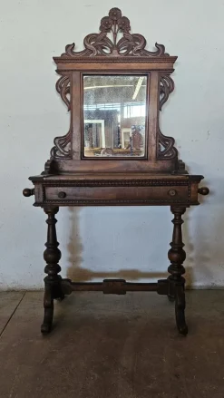 Pamono Antique Walnut Dressing Table with Friezes Clearance