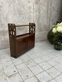 Pamono Antique Walnut Wall Mounted Cabinet, 1890s Best