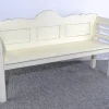Pamono Antique White Painted Pine Bench, Late 19th Century Outlet
