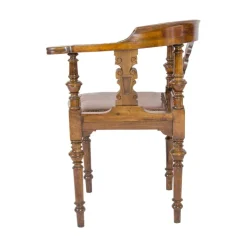 Pamono Antique Wilhelminian Corner Chair in Walnut Clearance