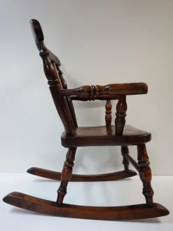 Pamono Antique Windsor Children's Rocking Chair, 1850 Clearance