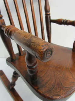 Pamono Antique Windsor Children's Rocking Chair, 1850 Clearance