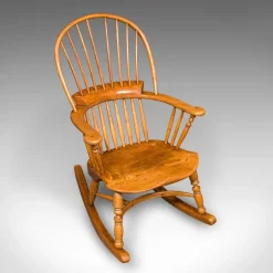 Pamono Antique Windsor Rocking Chair in Elm, 1900 Online