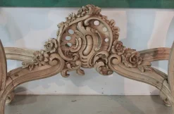 Pamono Antique Wood and White Marble Console Table Best