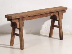 Pamono Antique Wood Bench, 1870s Best