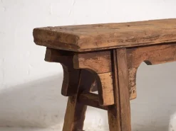 Pamono Antique Wood Bench, 1870s Best