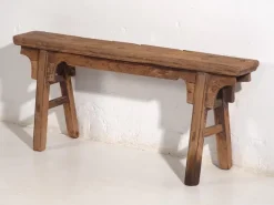 Pamono Antique Wood Bench, 1870s Best