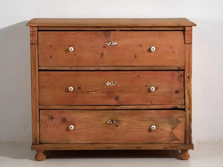 Pamono Antique Wood Chest of Drawers, 1920s Sale