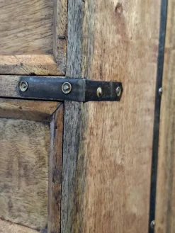 Pamono Antique Wood Travel Chest of Drawers with Metal Finish, 1900 Best