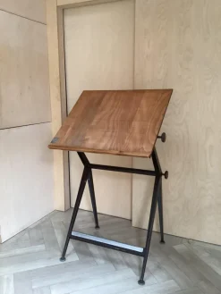 Pamono Architect Table and Stool by Friso Kramer for Ahrend De Circel, the Netherlands, 1950s Hot