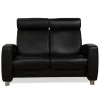 Pamono Arion 2-Seater Sofa in Black Leather from Stressless New