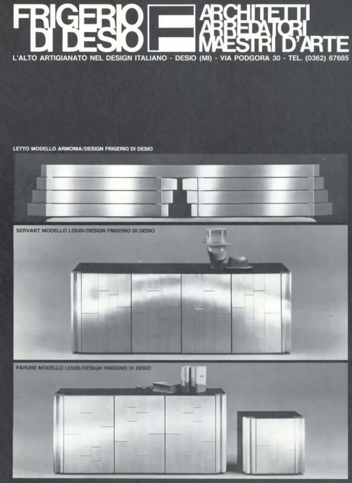 Pamono Armonia Bed by Luciano Frigerio for Frigerio Di Desio, 1976 Hot