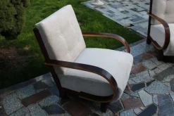 Pamono Art Deco Armchairs and Table, 1920s, Set of 3 Sale