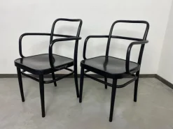 Pamono Art Deco Armchairs No. a 64f attributed to Adolf Gustav Schneck for Thonet Mundus, 1930s, Set of 2 New