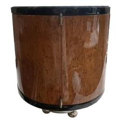 Pamono Art Deco Bar Cart or Side Table on Wheels, 1920s-1940s Hot