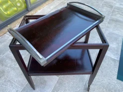 Pamono Art Deco Bar Trolley with Removable Tray, 1930s