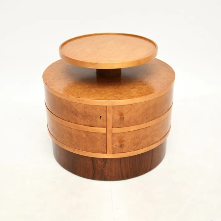Pamono Art Deco Birds Eye Maple Occasional Table, 1930s Outlet