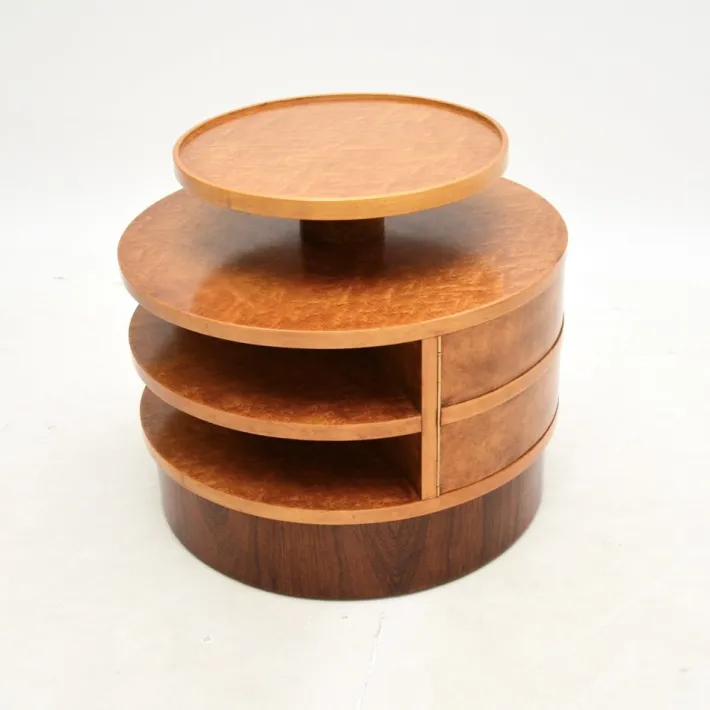 Pamono Art Deco Birds Eye Maple Occasional Table, 1930s Outlet