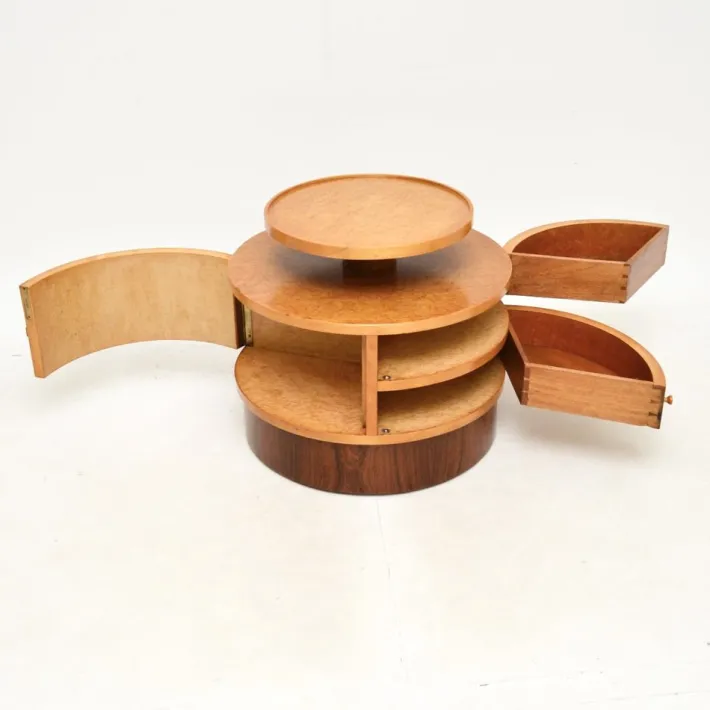 Pamono Art Deco Birds Eye Maple Occasional Table, 1930s Outlet