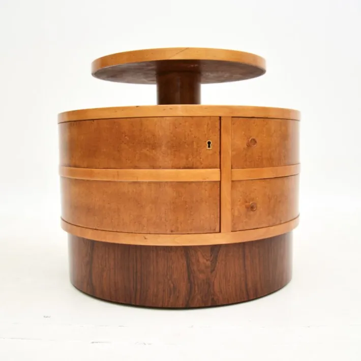 Pamono Art Deco Birds Eye Maple Occasional Table, 1930s Outlet