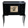 Pamono Art Deco Black Lacquer Secretaire with Etched Mirror Sale