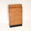 Pamono Art Deco Burr Elm and Walnut Chest of Drawers, 1930 Hot