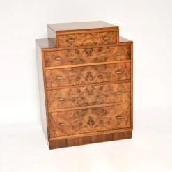 Pamono Art Deco Burr Walnut Chest of Drawers, 1930 Sale