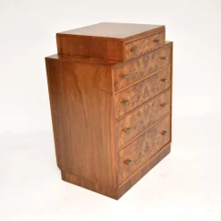 Pamono Art Deco Burr Walnut Chest of Drawers, 1930 Sale