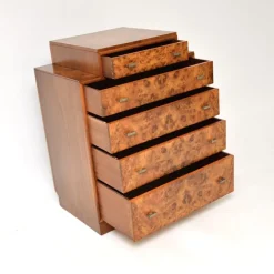 Pamono Art Deco Burr Walnut Chest of Drawers, 1930 Sale