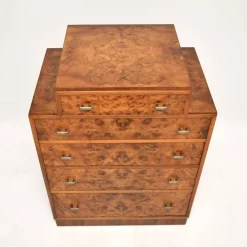 Pamono Art Deco Burr Walnut Chest of Drawers, 1930 Sale