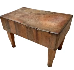Pamono Art Deco Butcher's Block Table, 1970s New