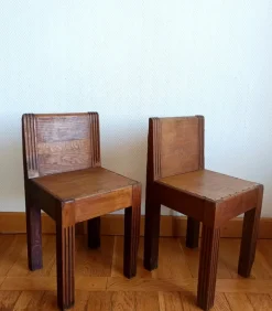 Pamono Art Deco Childrens Chairs, 1940s, Set of 2