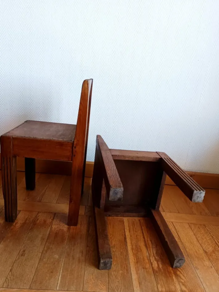 Pamono Art Deco Childrens Chairs, 1940s, Set of 2