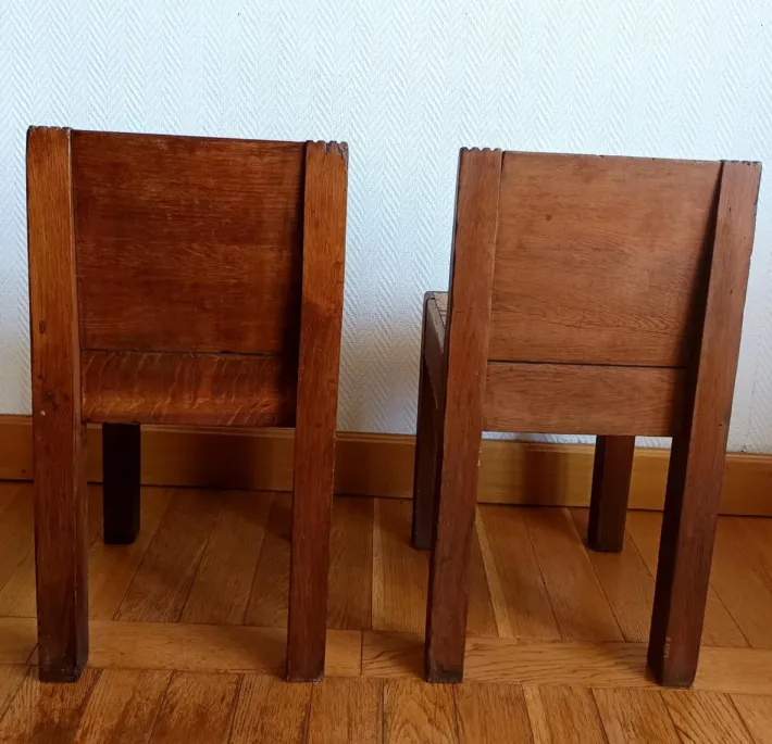Pamono Art Deco Childrens Chairs, 1940s, Set of 2