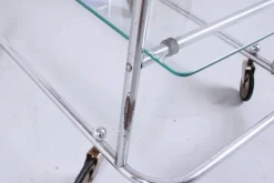 Pamono Art Deco Chrome and Glass Trolley Cart from Gispen, 1930s Outlet